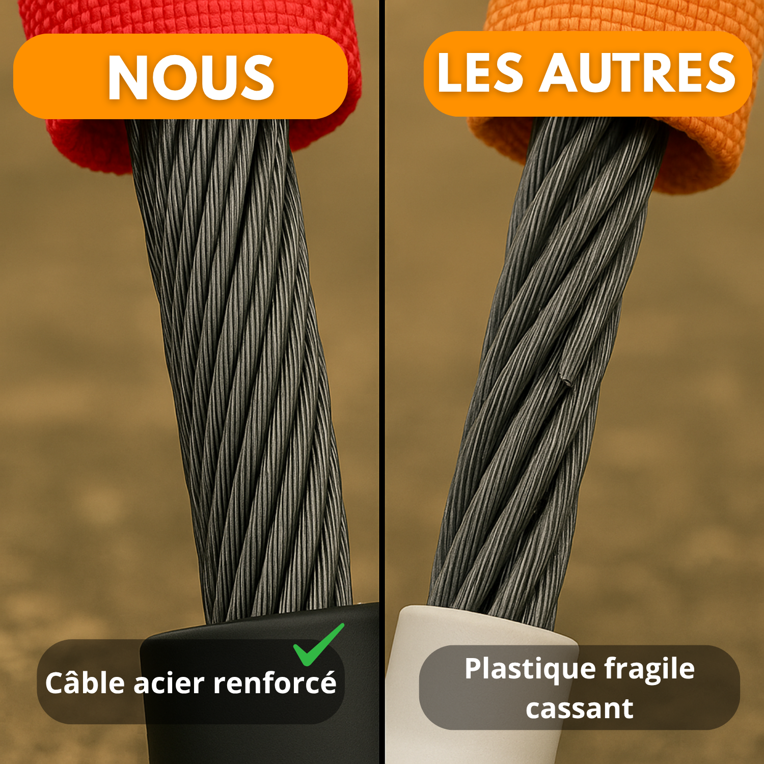 Bloccasterzo e cintura di sicurezza per auto – Cavo in acciaio rinforzato + 3 chiavi – Sicurezza per SUV, camion, auto