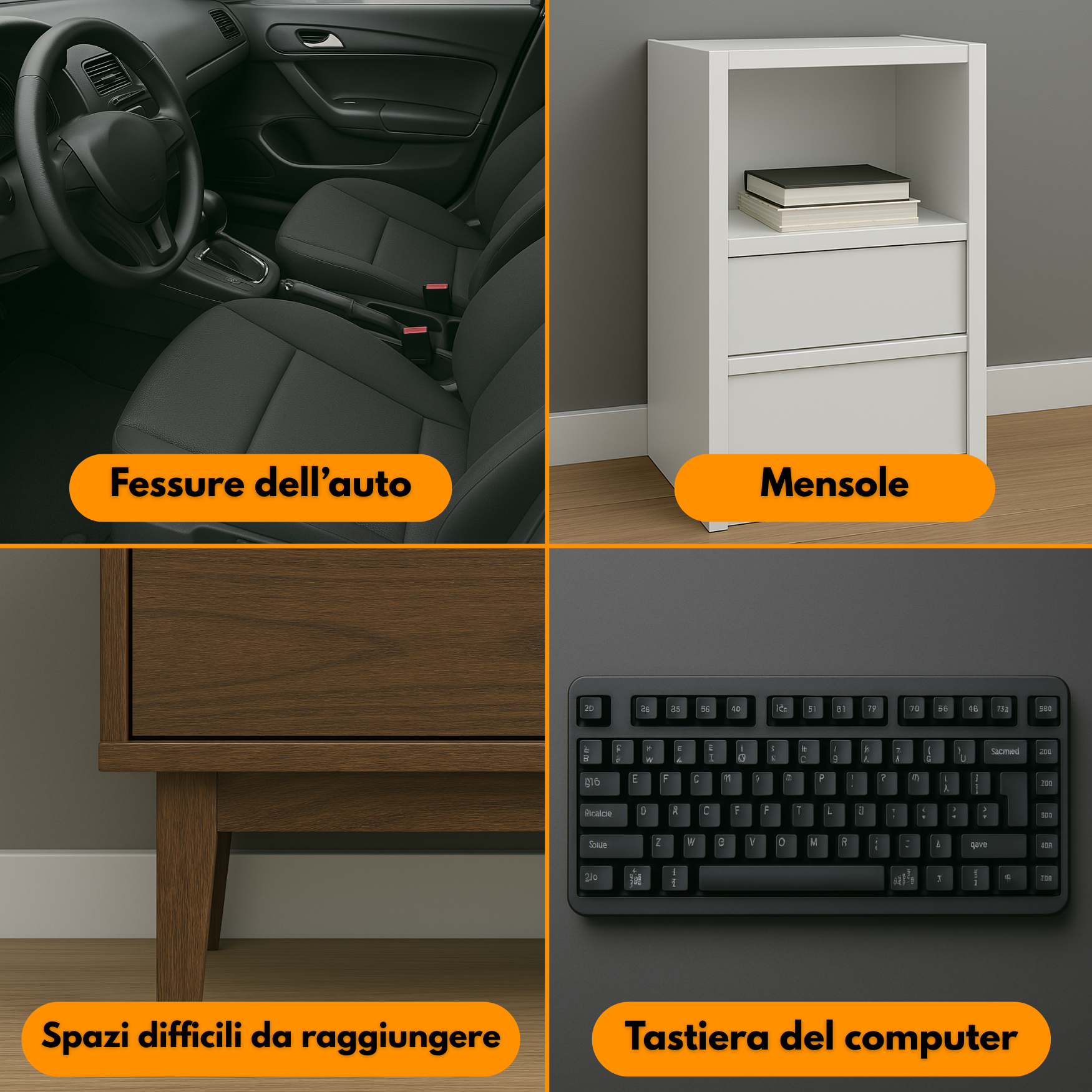 Aspirapolvere A90 PRO per auto senza fili potente – Compatto, leggero e ricaricabile