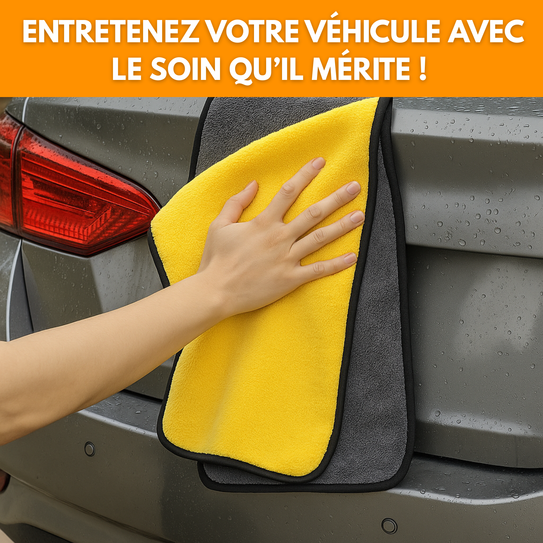 Panno in microfibra per auto 30x60 cm – Super assorbente, morbido e spesso per lavaggio, asciugatura e cura dell’auto