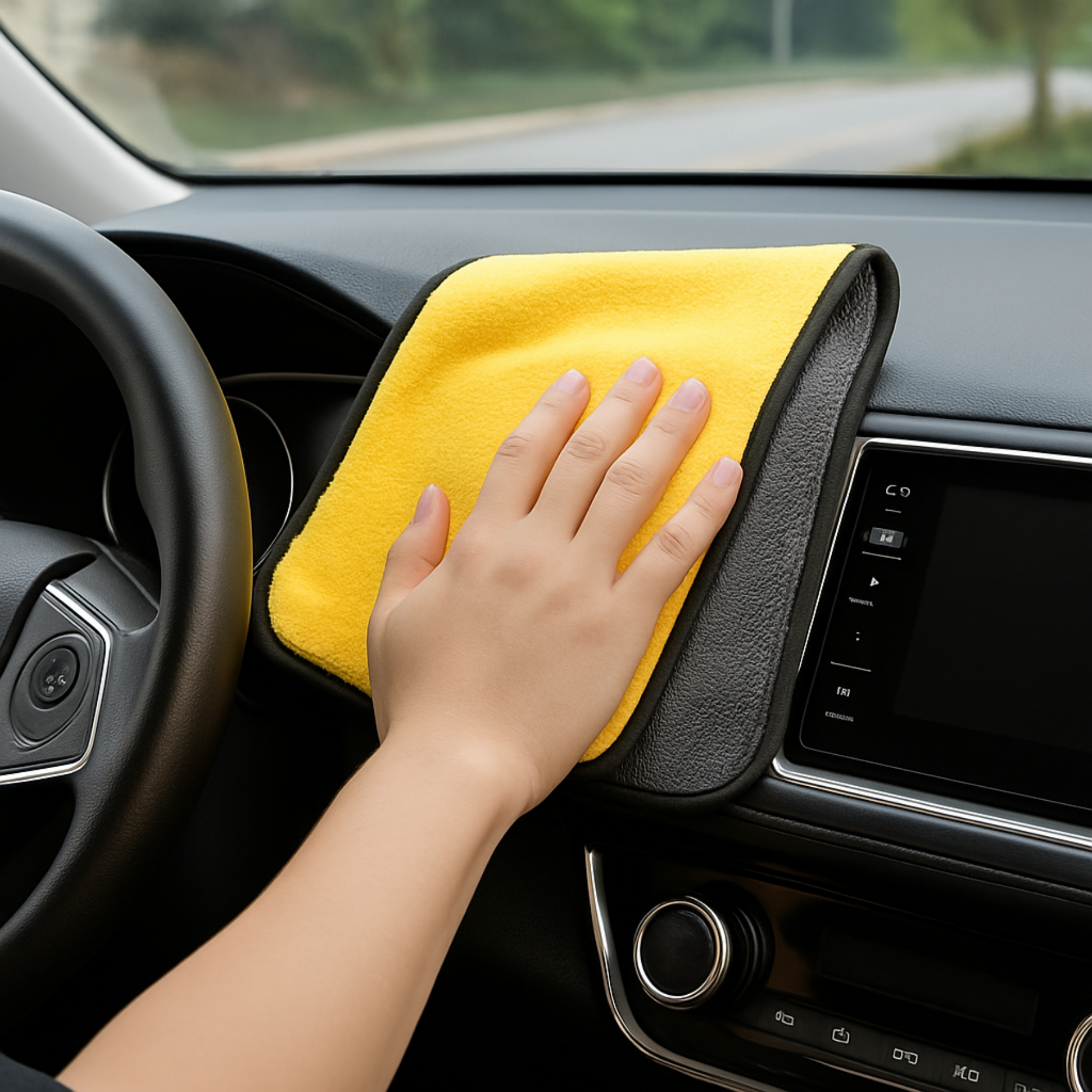 Panno in microfibra per auto 30x60 cm – Super assorbente, morbido e spesso per lavaggio, asciugatura e cura dell’auto