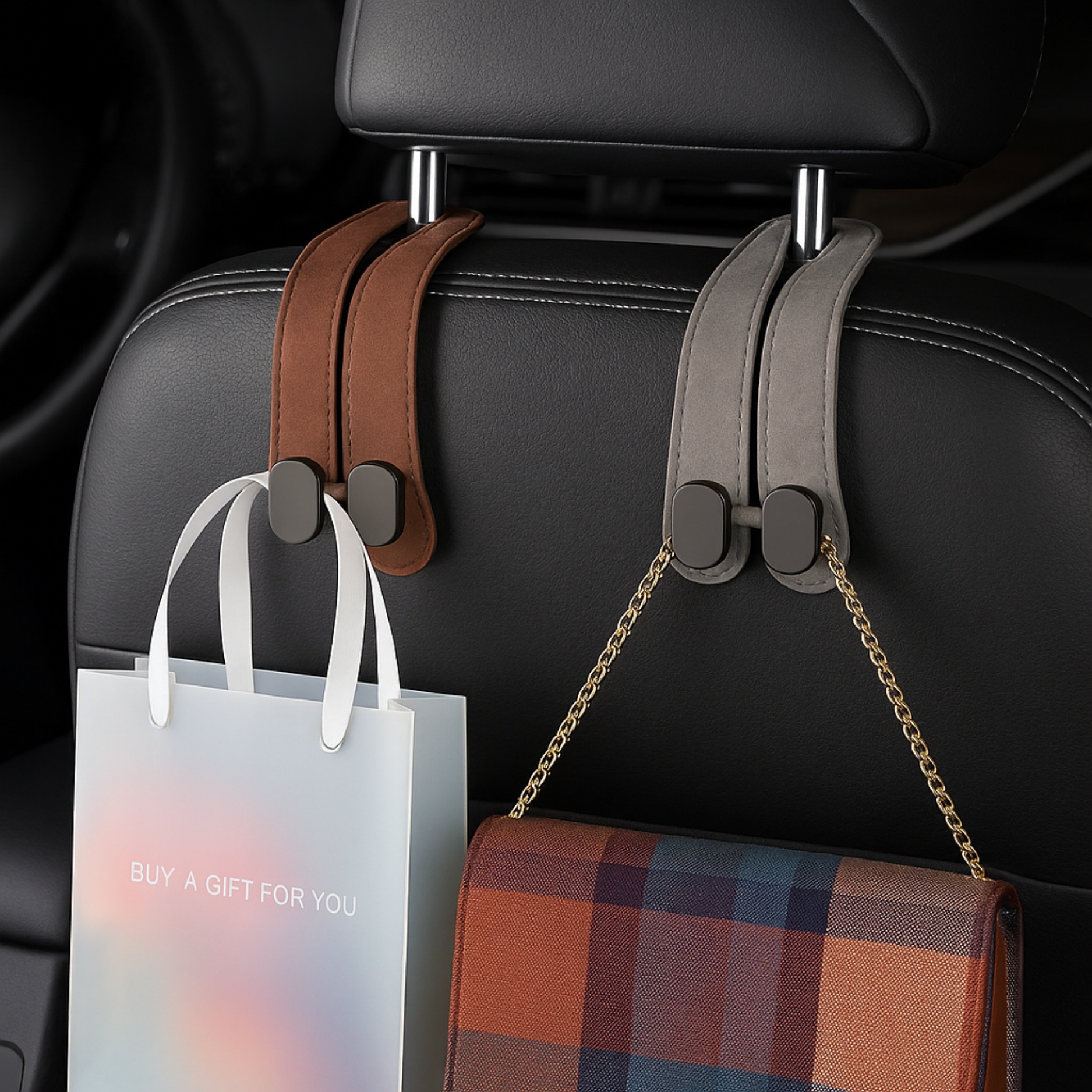 Supporto universale per borsa da auto – Supporto in pelle per borsa da auto