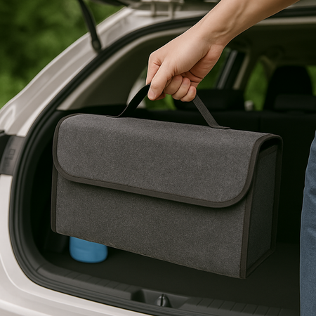 Organizer per bagagliaio auto – Grande capacità – Pieghevole, leggero, antiscivolo, con maniglia