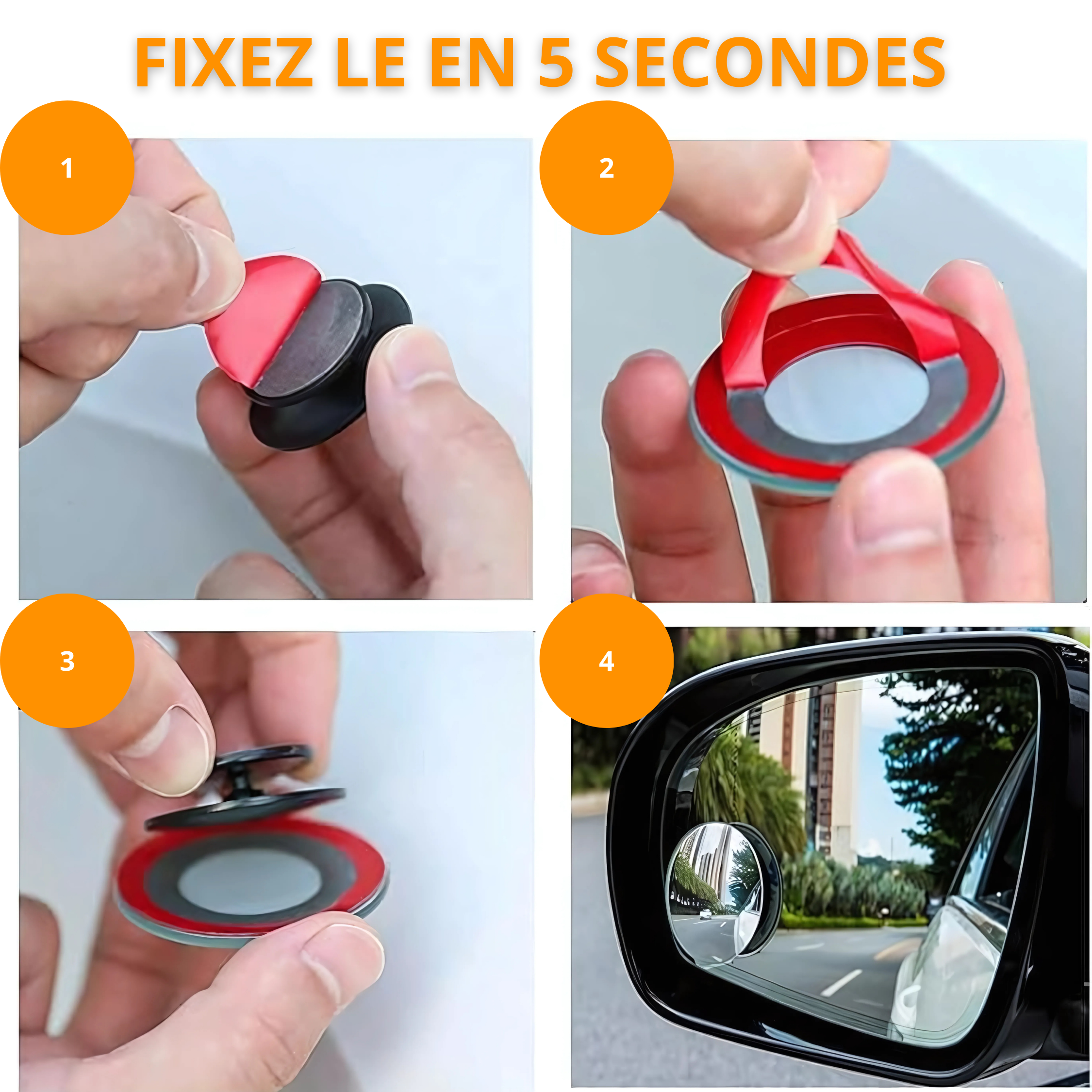 Specchietti retrovisori G80 PRO 360° per angolo cieco – Vista panoramica (set da 2)