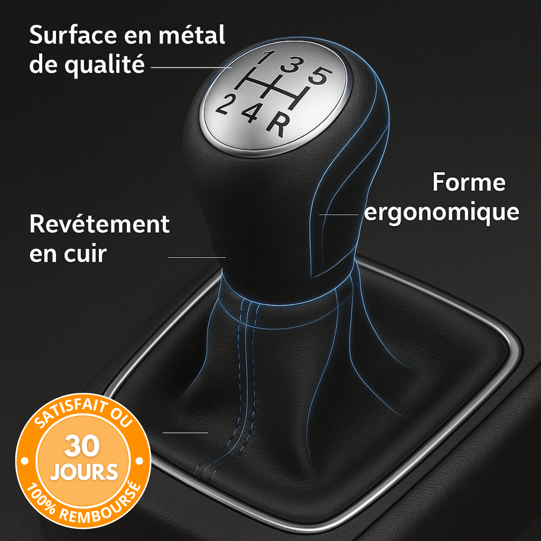 Pomello del cambio universale in alluminio per cambio manuale: ergonomico, resistente e facile da installare