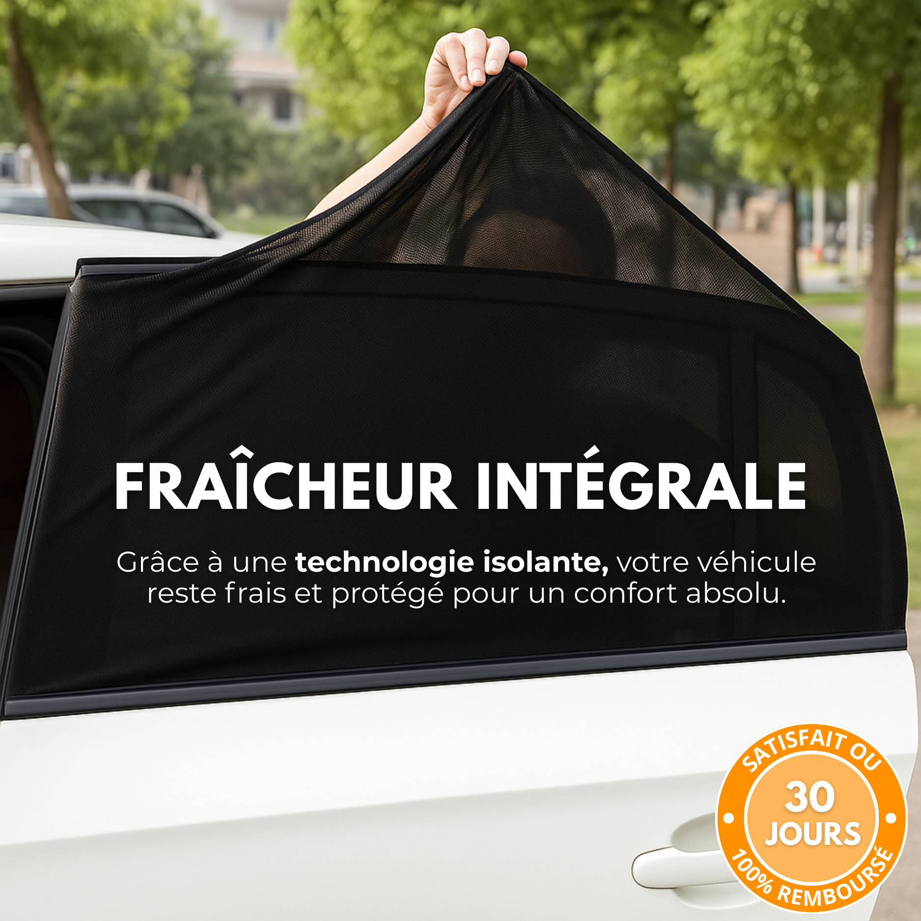 Parasole posteriore universale per auto UVW 26 PRO (2 pezzi) – Anti-UV e anti-calore