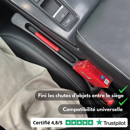 Anti-Chute Objet Voiture – Rebouche Espace entre Siège et Console (2PCS)