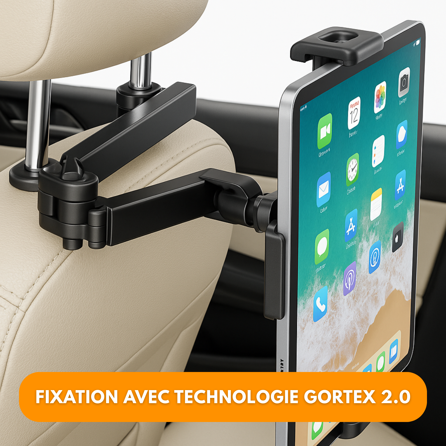 Supporto universale per auto per tablet e smartphone – Poggiatesta regolabile