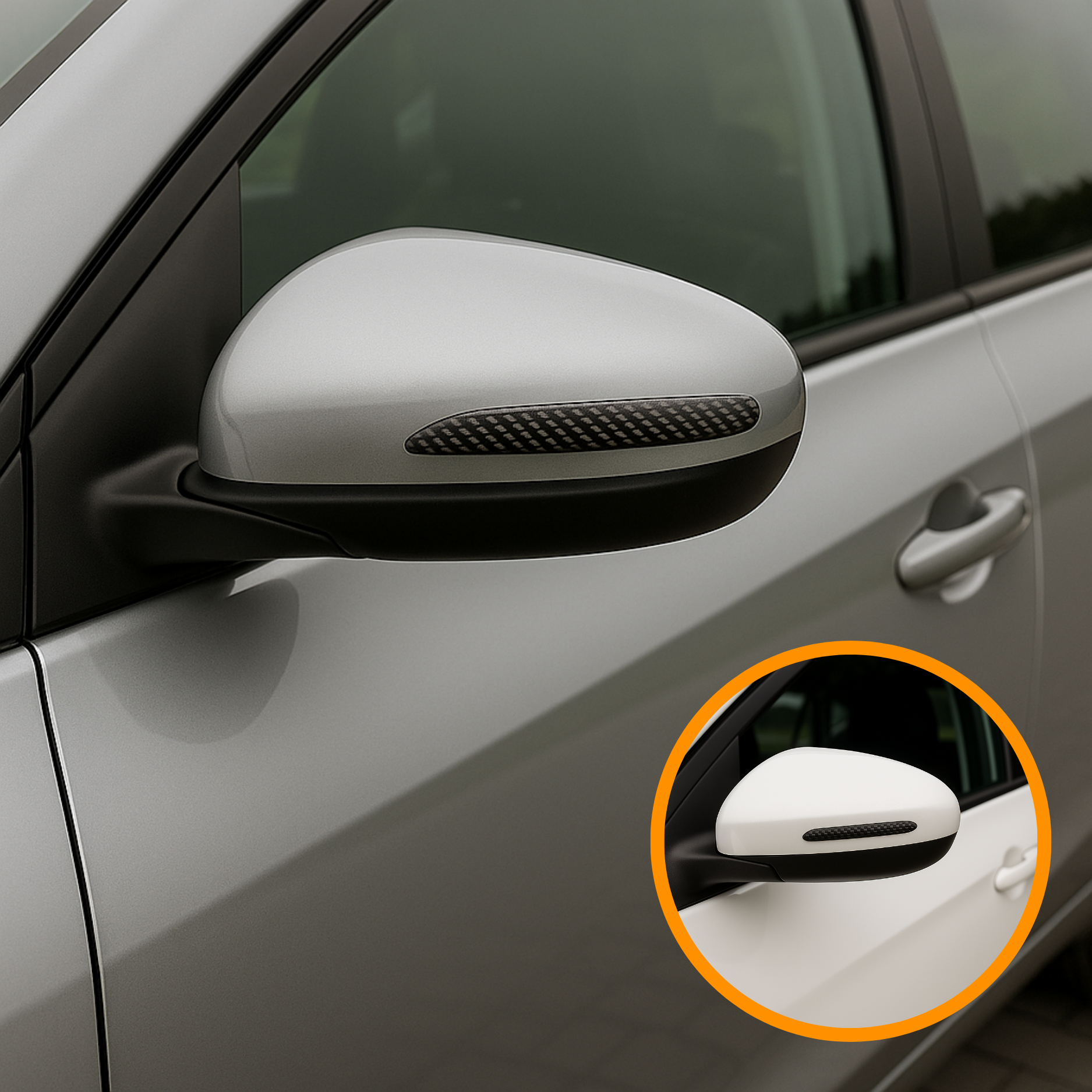 Protezioni per specchietti auto – Adesivi antigraffio per specchietti esterni auto (2 pezzi)