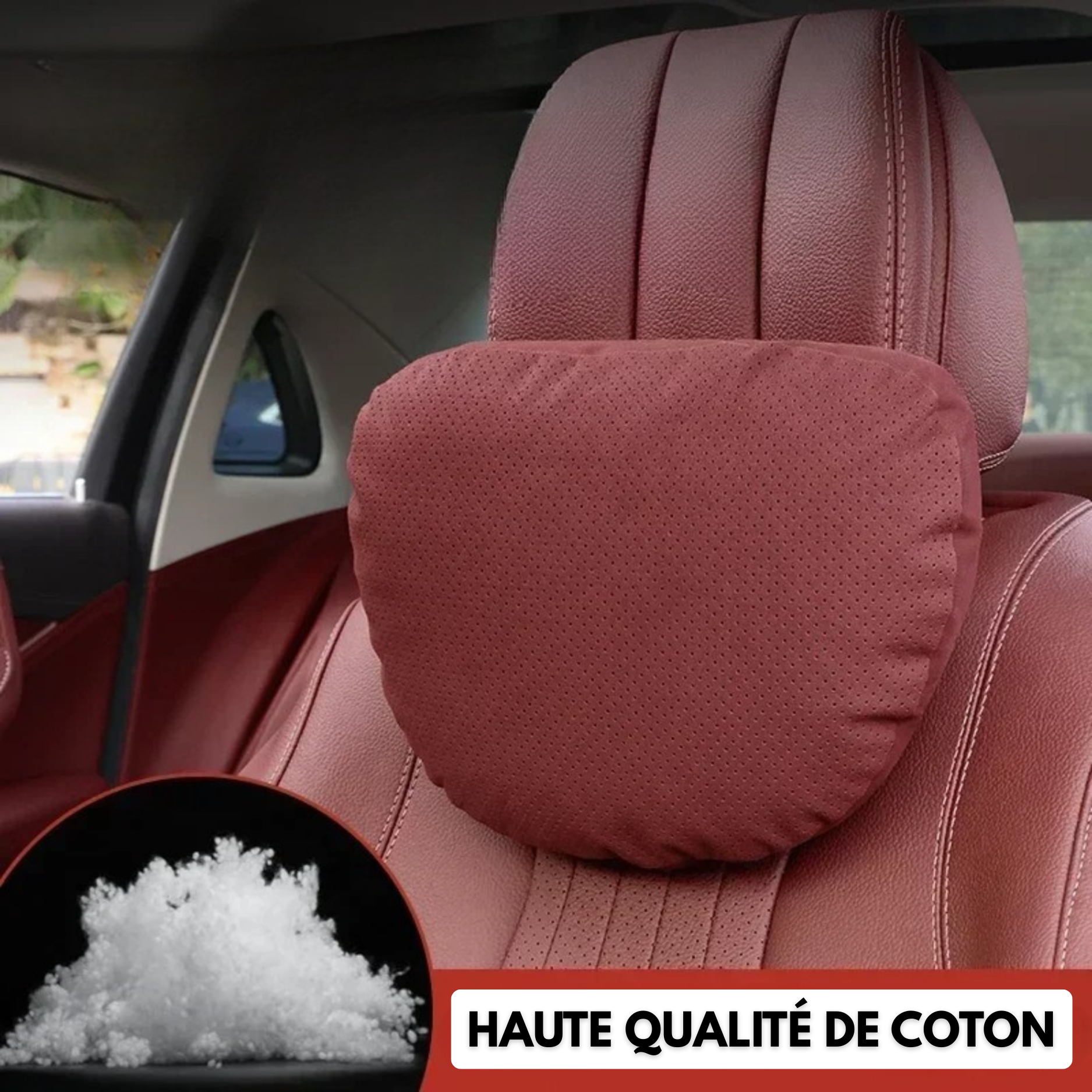 Cuscino ergonomico per il collo dell'auto - Universale e regolabile