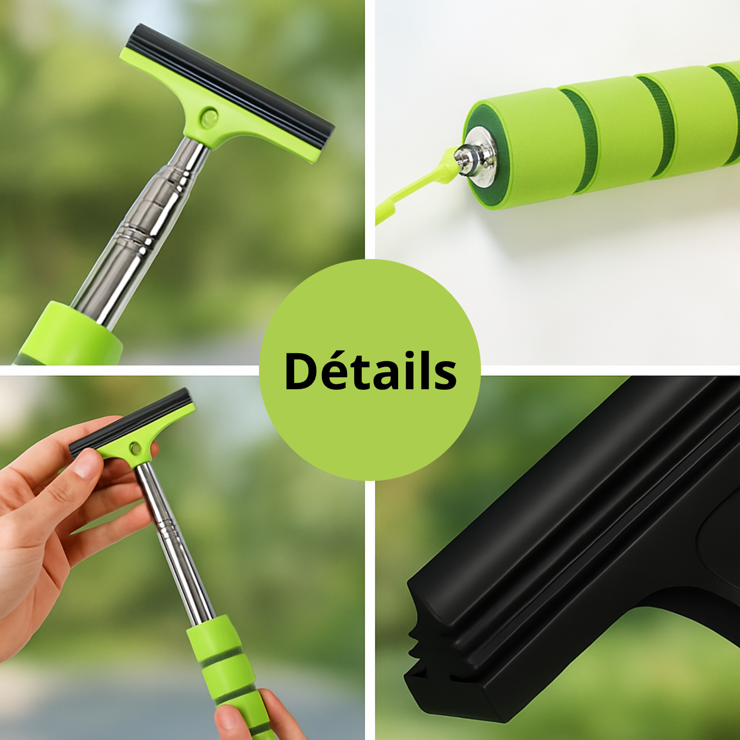 Tergicristallo telescopico per specchietto retrovisore e parabrezza – Pulitore antigoccia retrattile