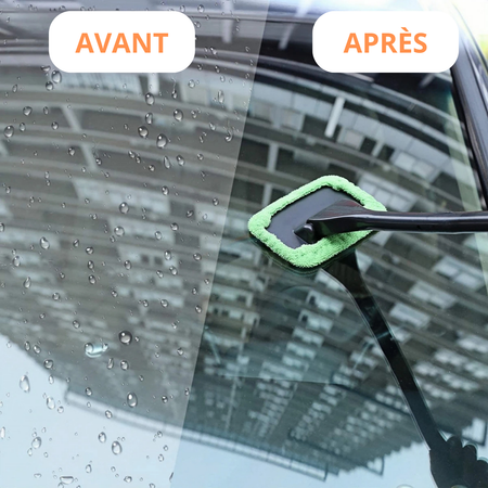 Brosse Nettoyage Pare-Brise Voiture – Microfibre & Manche Long