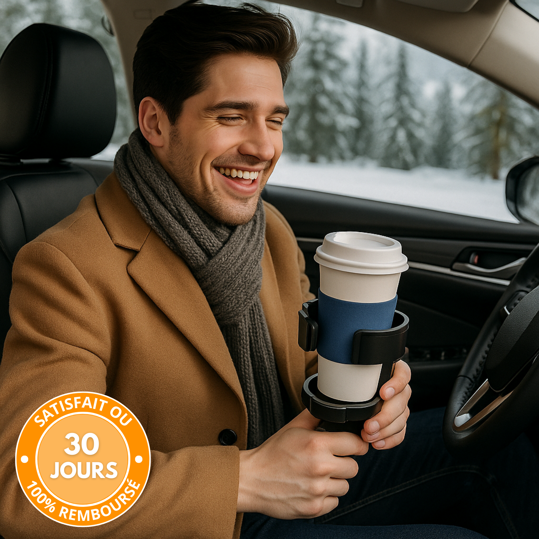 Portabicchieri per auto con bocchetta di ventilazione – universale e girevole