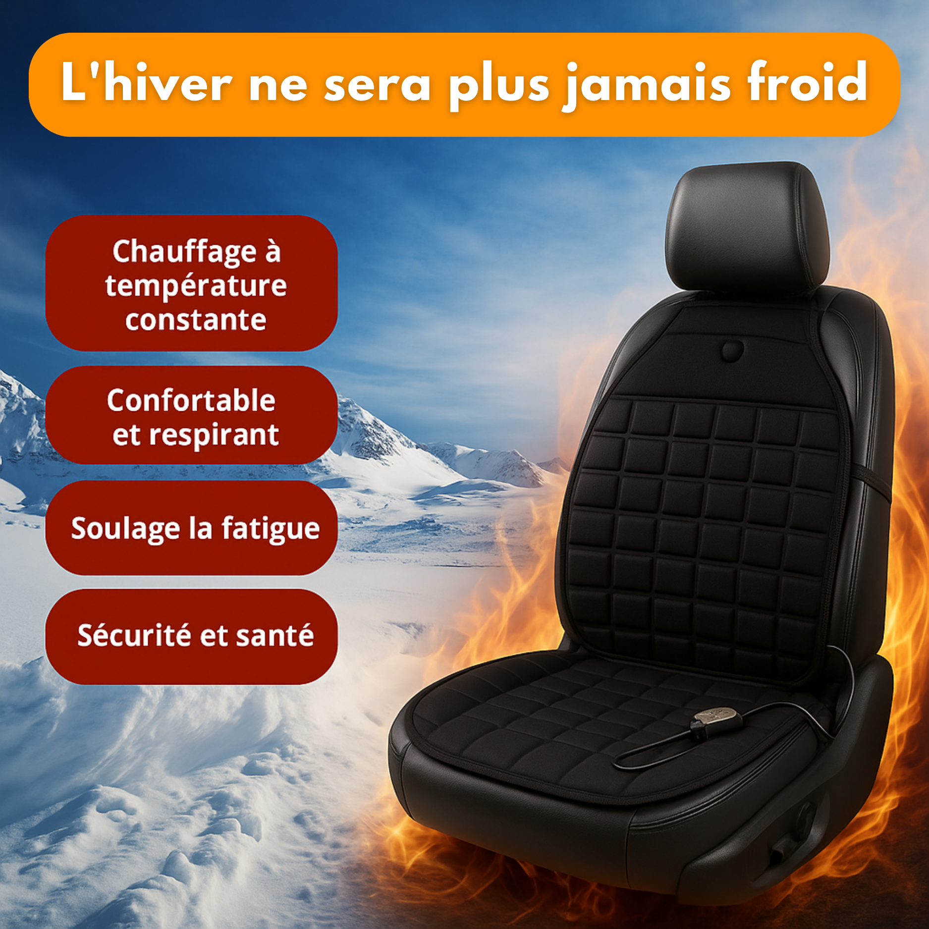 Coprisedile riscaldato per auto – Comfort termico invernale