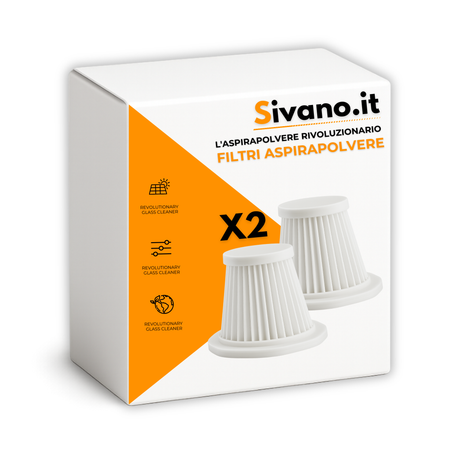Filtri per aspirapolvere A90 PRO (x2) – Lavabili e riutilizzabili | Filtro plissettato ad alte prestazioni – Durata fino a 6 mesi