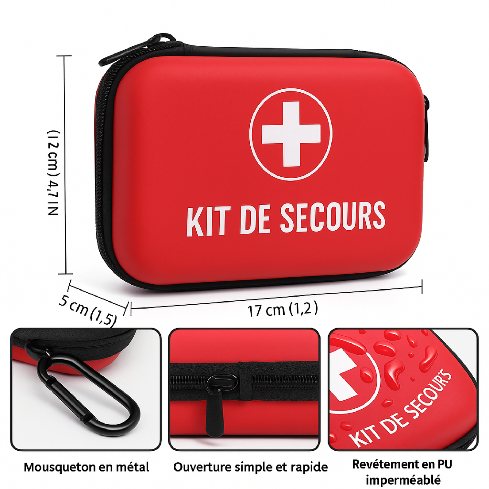 Kit di pronto soccorso portatile per emergenze: casa, auto, campeggio e viaggi