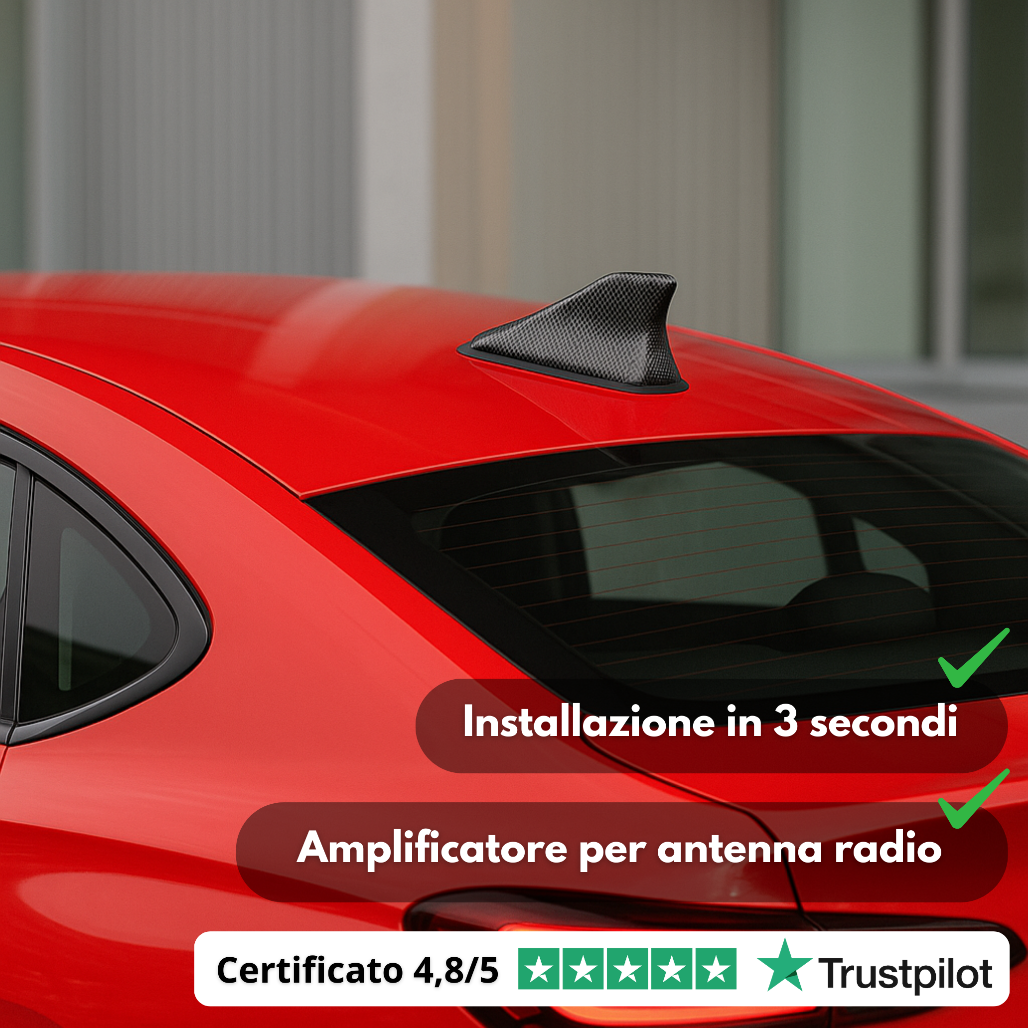 Amplificatore antenna auto Shark: migliore ricezione radio