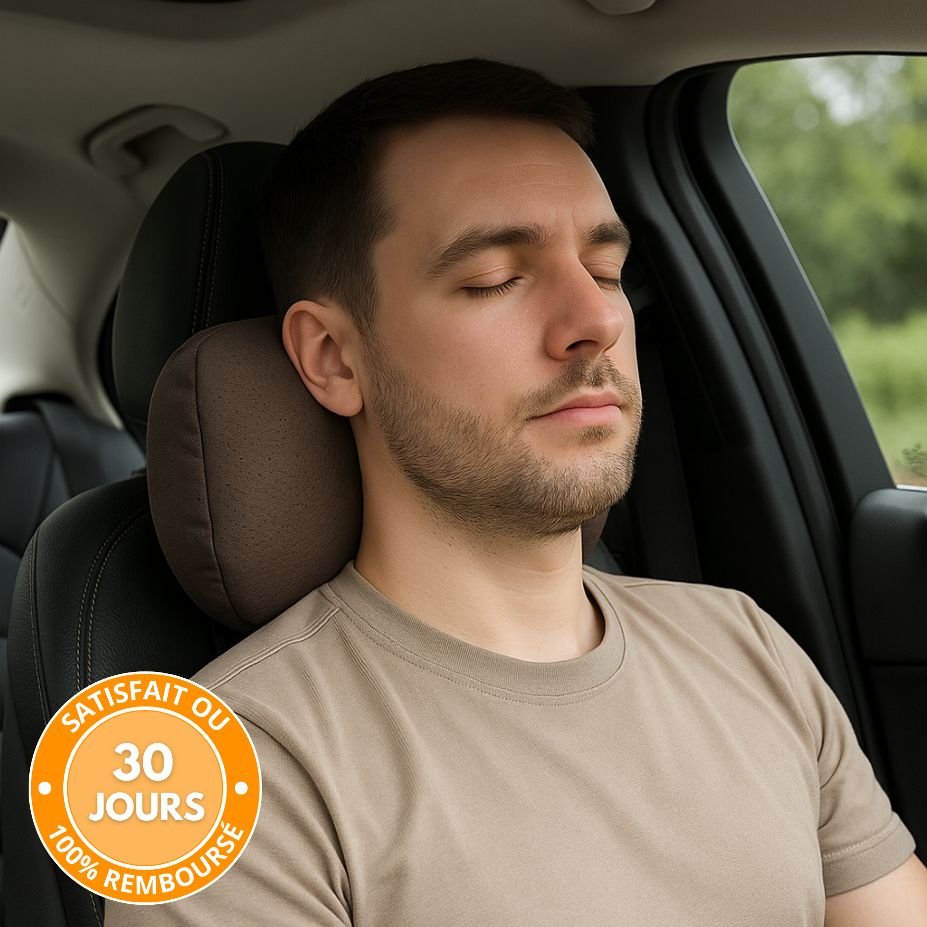 Cuscino ergonomico per il collo dell'auto - Universale e regolabile