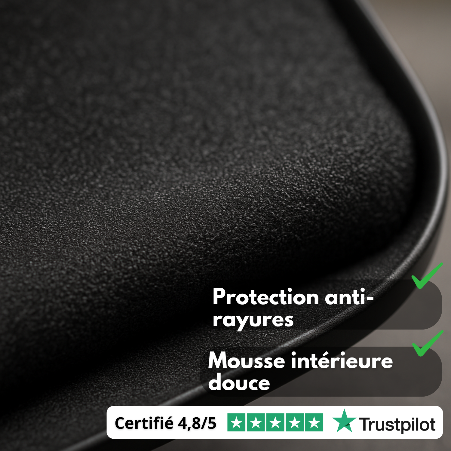 Custodia per occhiali da auto – Supporto universale antigraffio per occhiali da sole – Supporto ultra stabile