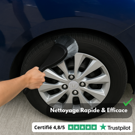 Spazzola per la pulizia dei cerchi dell'auto: manutenzione rapida ed efficace di cerchi e pneumatici