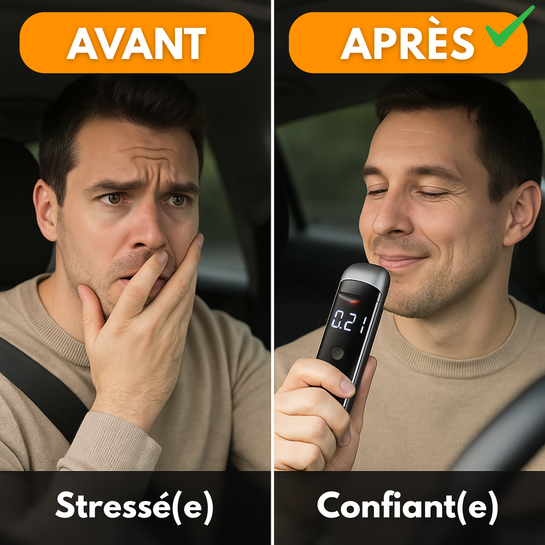 Etilometro elettronico portatile – Test accurato dell'alcol nel sangue con LED