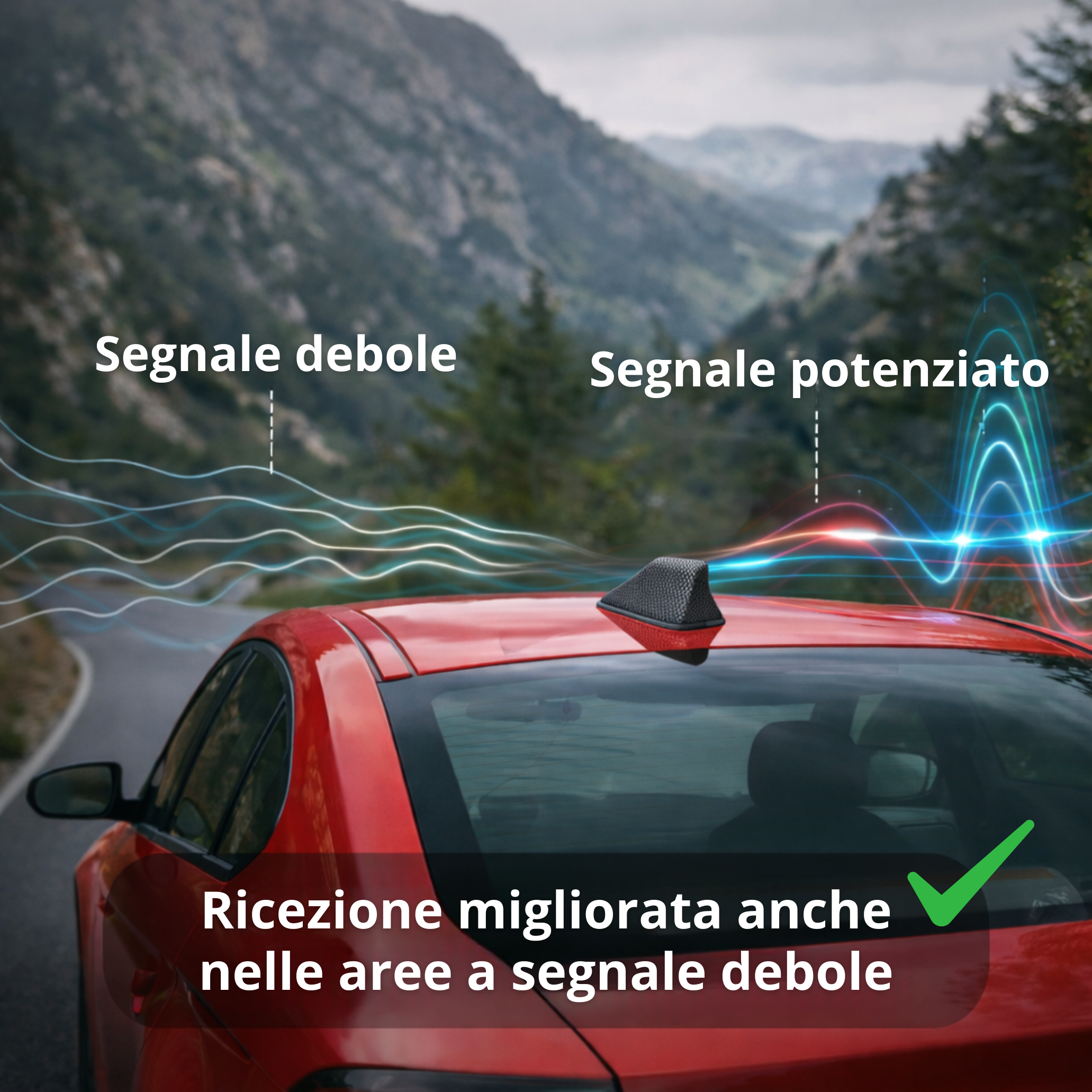 Amplificatore antenna auto Shark: migliore ricezione radio