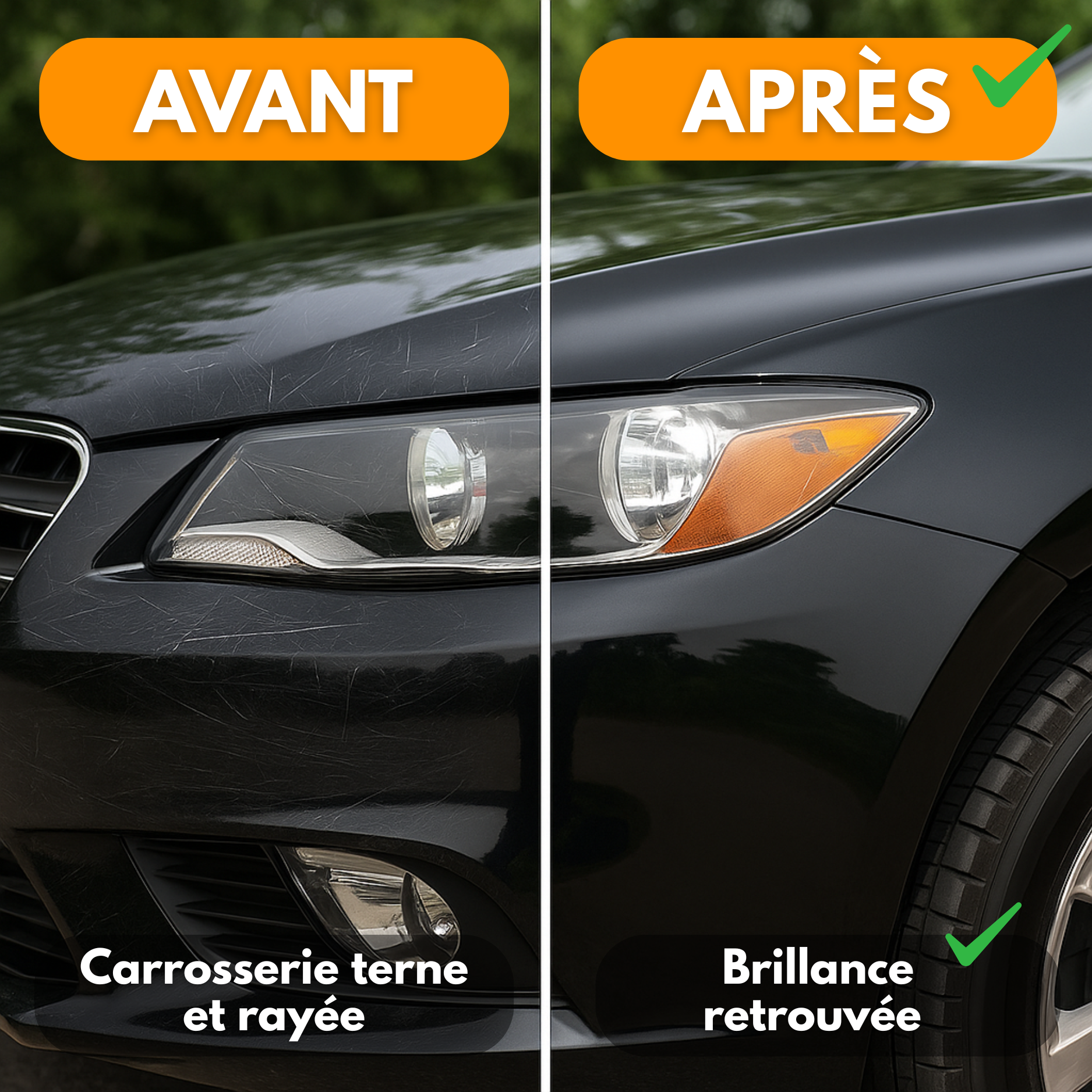 Lucidatrice elettrica per auto da 1200 W – Lucidatrice professionale per carrozzeria con 14 tamponi | Ripara graffi e ripristina la lucentezza