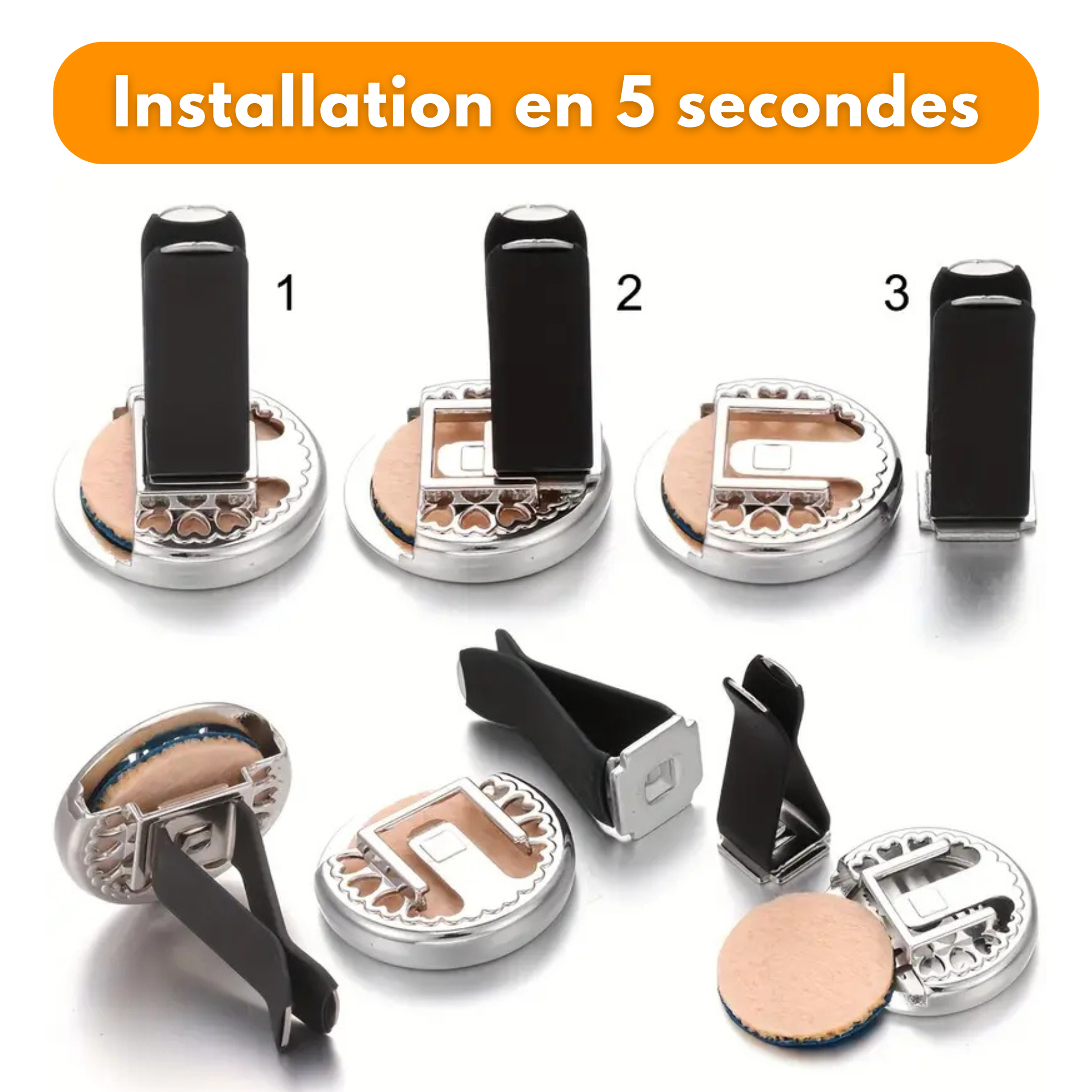 Diffusore di deodorante per auto con 10 pendenti ricaricabili