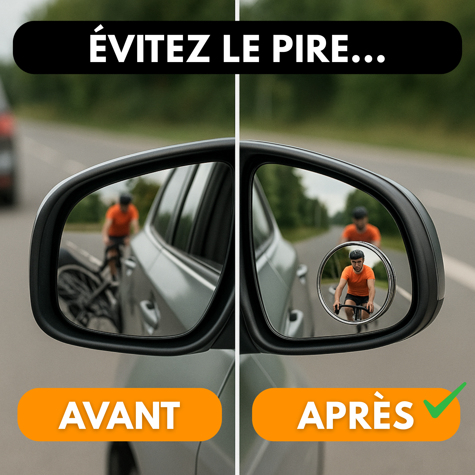 Specchietti retrovisori G80 PRO 360° per angolo cieco – Vista panoramica (set da 2)