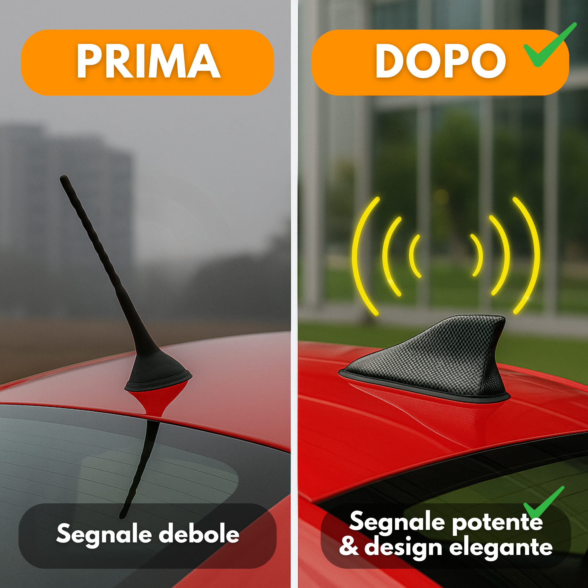 Amplificatore antenna auto Shark: migliore ricezione radio