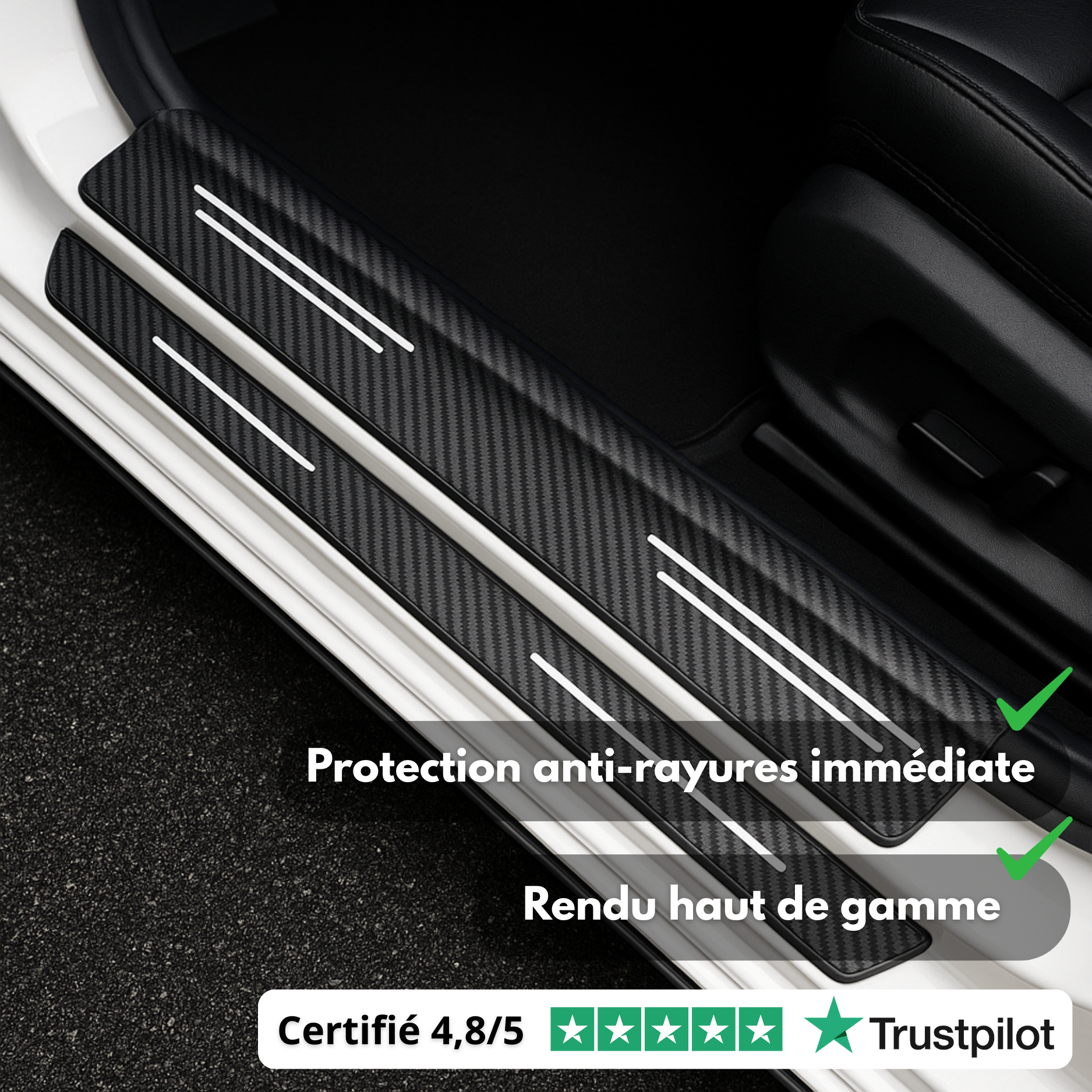 Adesivi per battitacco auto: protezione universale antigraffio per tutte le marche