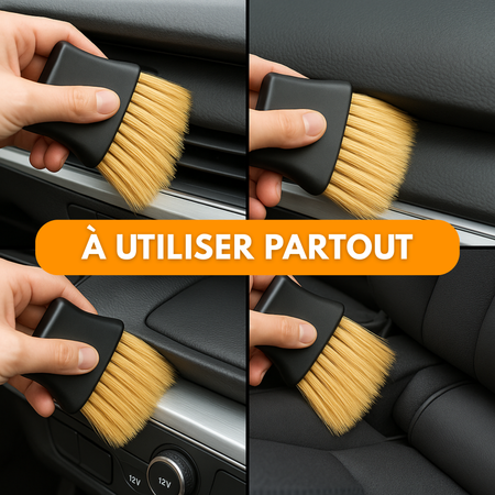 Spazzola per la pulizia degli interni dell'auto - Cruscotto e bocchette dell'aria