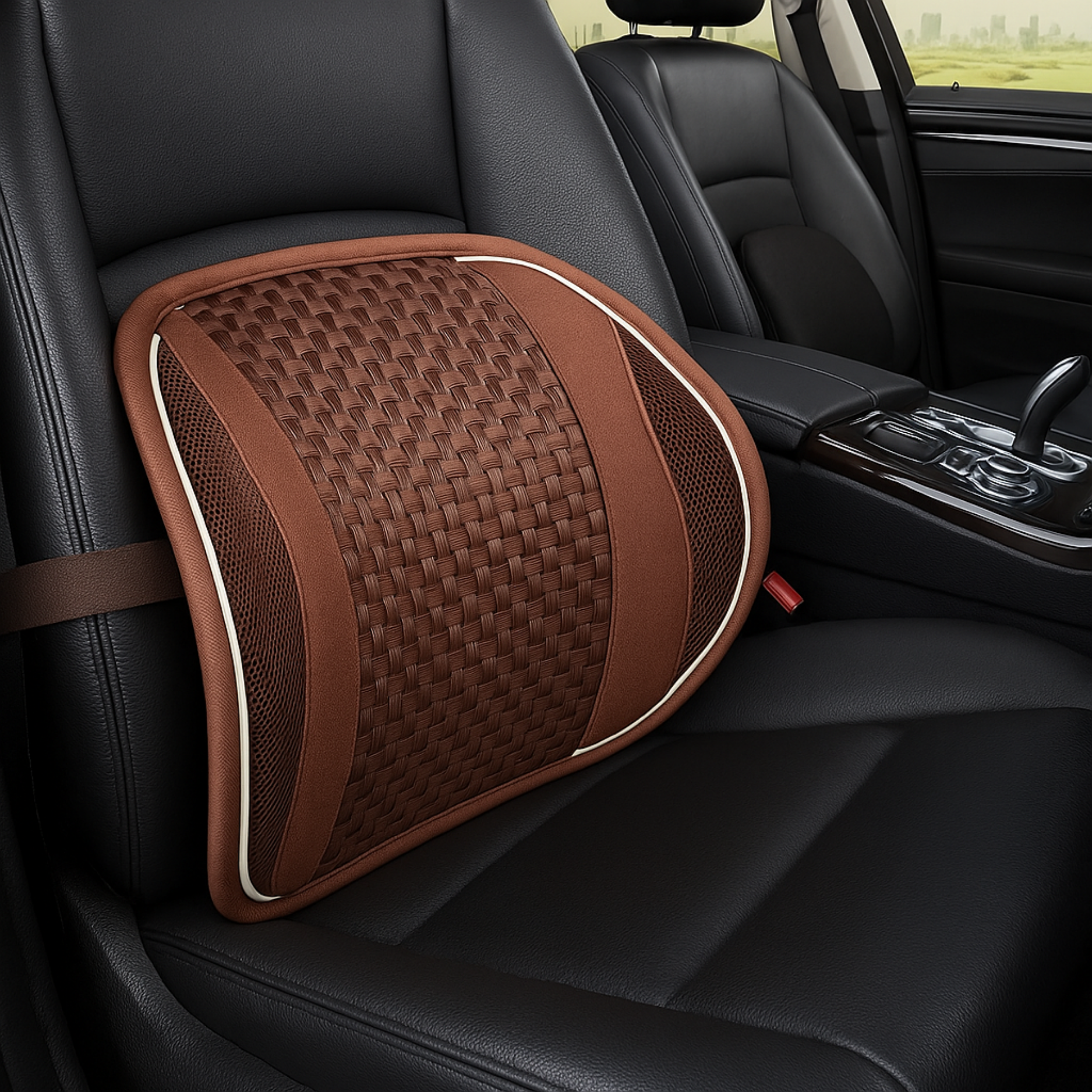 Cuscino ergonomico per supporto lombare per auto – Rete traspirante