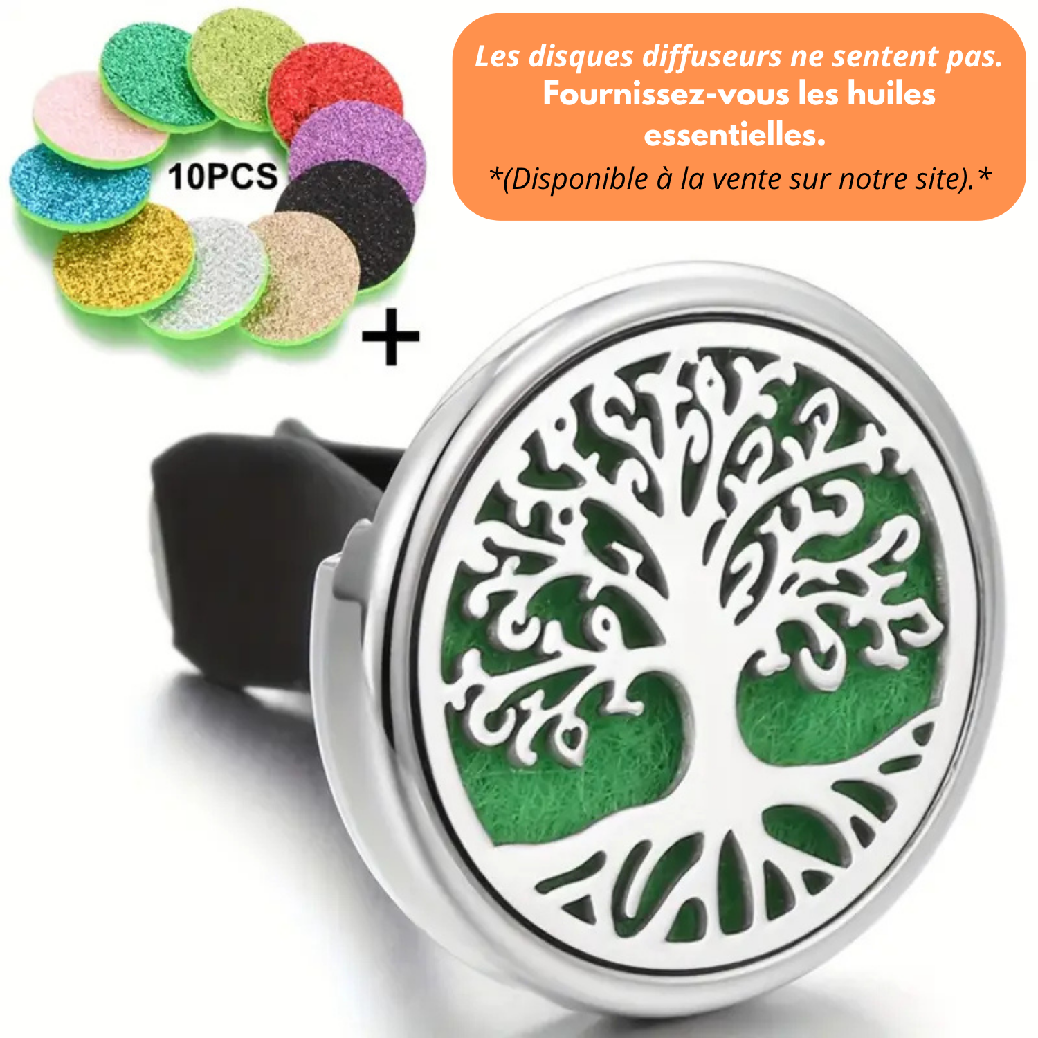 Diffusore di deodorante per auto con 10 pendenti ricaricabili