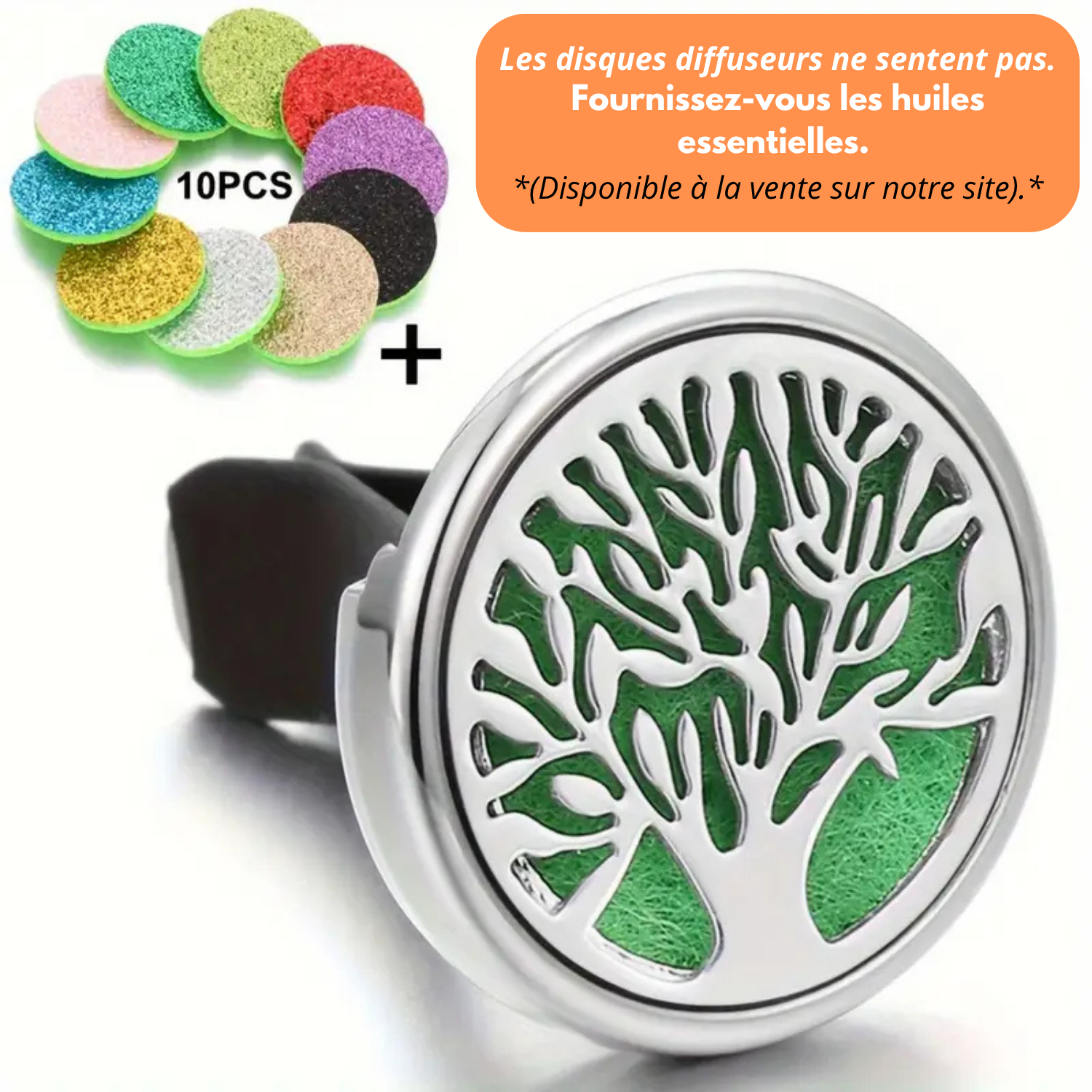 Diffusore di deodorante per auto con 10 pendenti ricaricabili