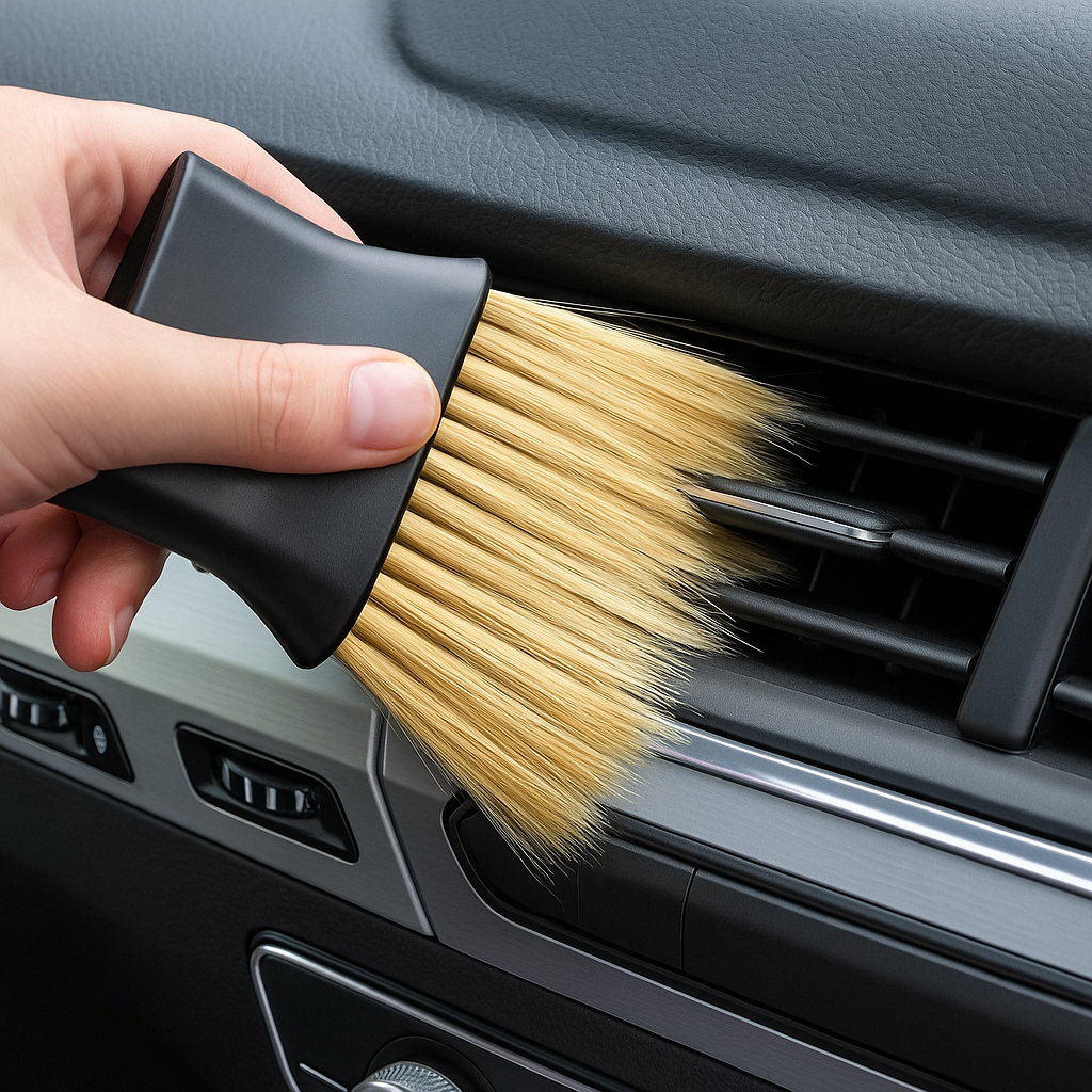 Spazzola per la pulizia degli interni dell'auto - Cruscotto e bocchette dell'aria