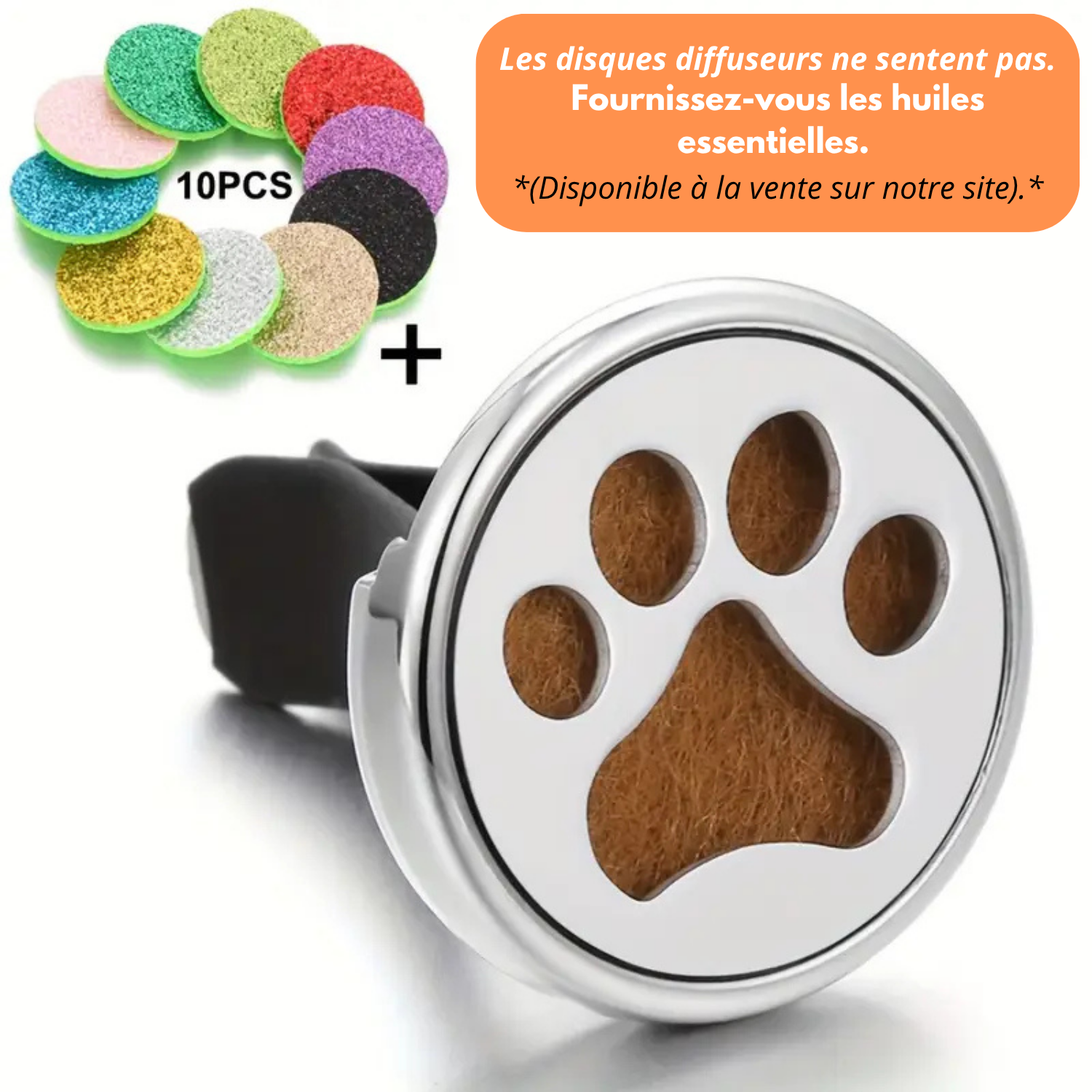 Diffusore di deodorante per auto con 10 pendenti ricaricabili