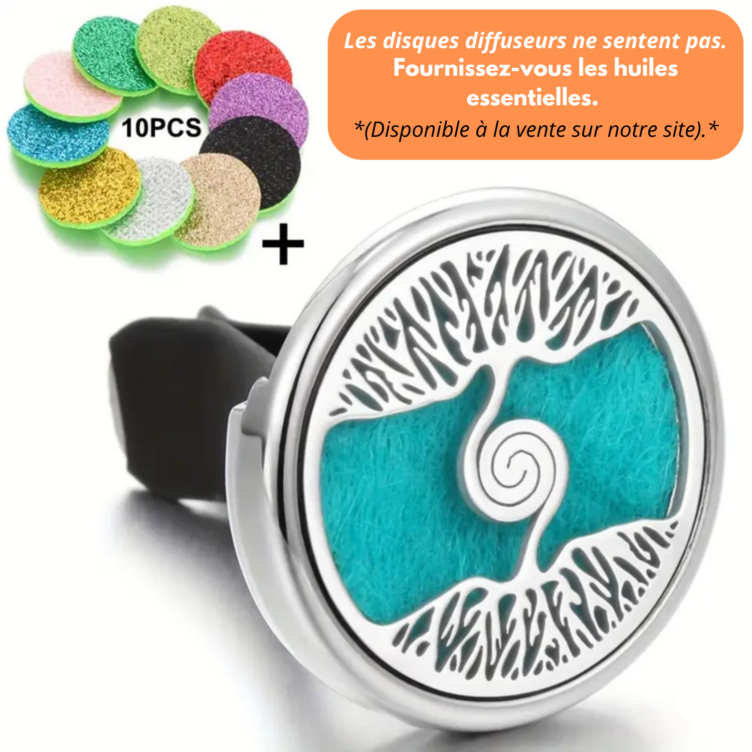 Diffusore di deodorante per auto con 10 pendenti ricaricabili