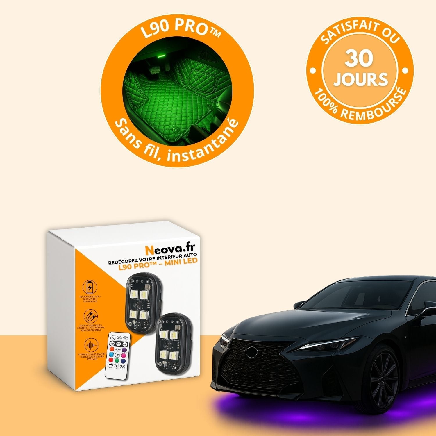 L90 PRO™ – Trasforma l'atmosfera della tua auto in un istante