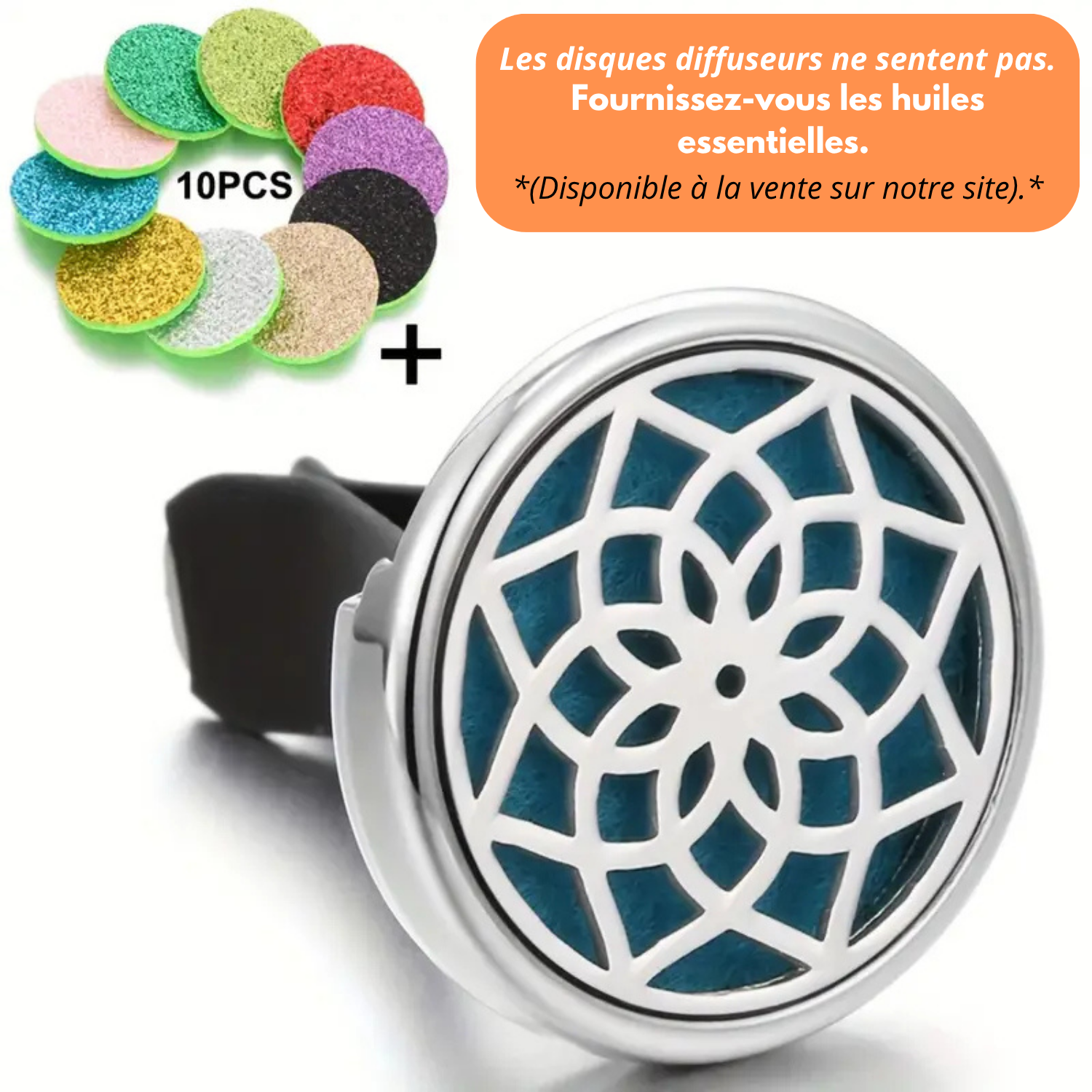 Diffusore di deodorante per auto con 10 pendenti ricaricabili