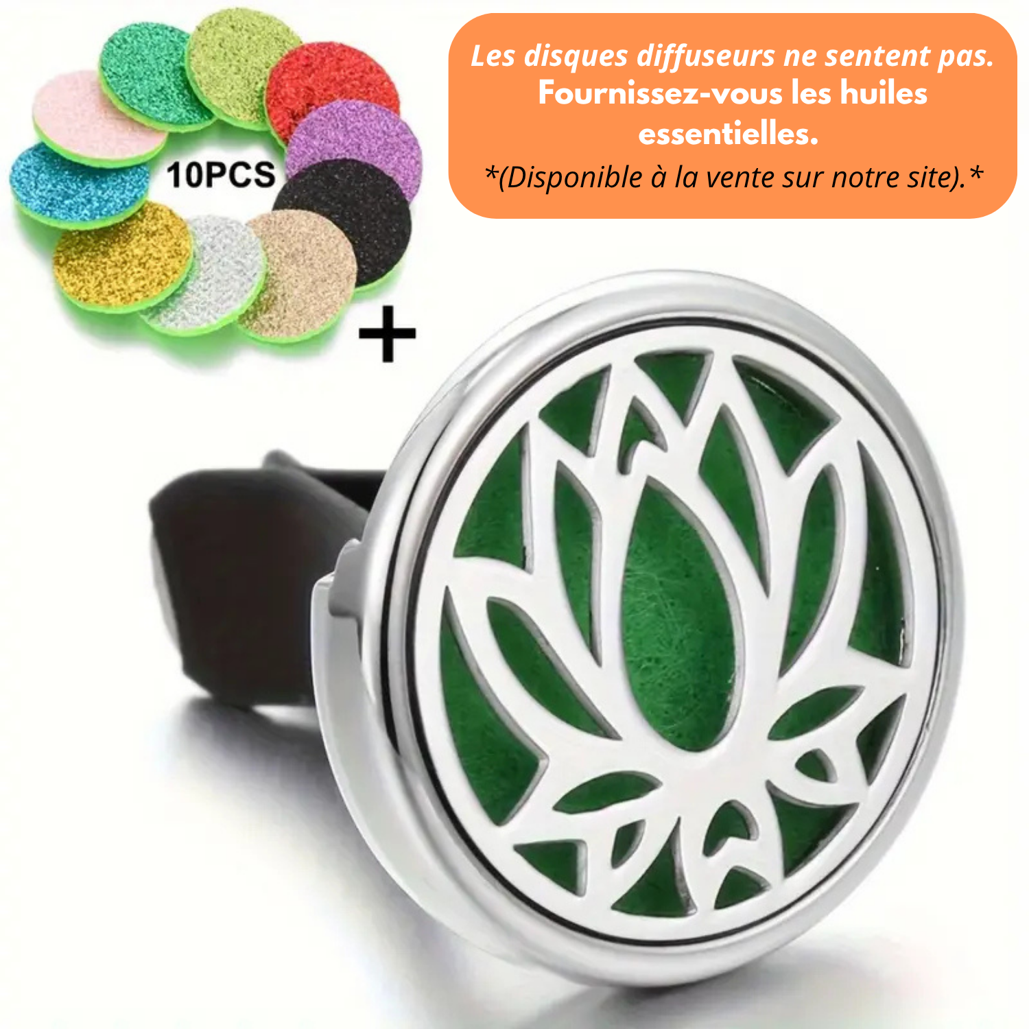 Diffusore di deodorante per auto con 10 pendenti ricaricabili