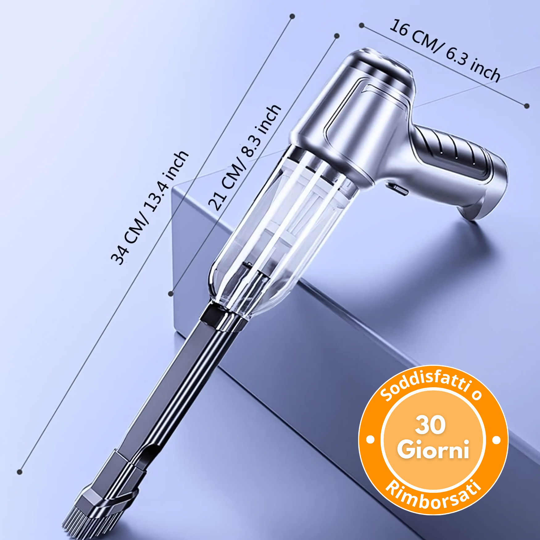 Aspirapolvere A90 PRO per auto senza fili potente – Compatto, leggero e ricaricabile