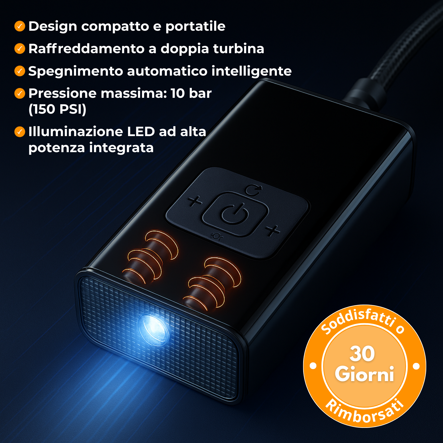 C17 Pro™ – Compressore d’Aria Professionale e Intelligente Senza Fili