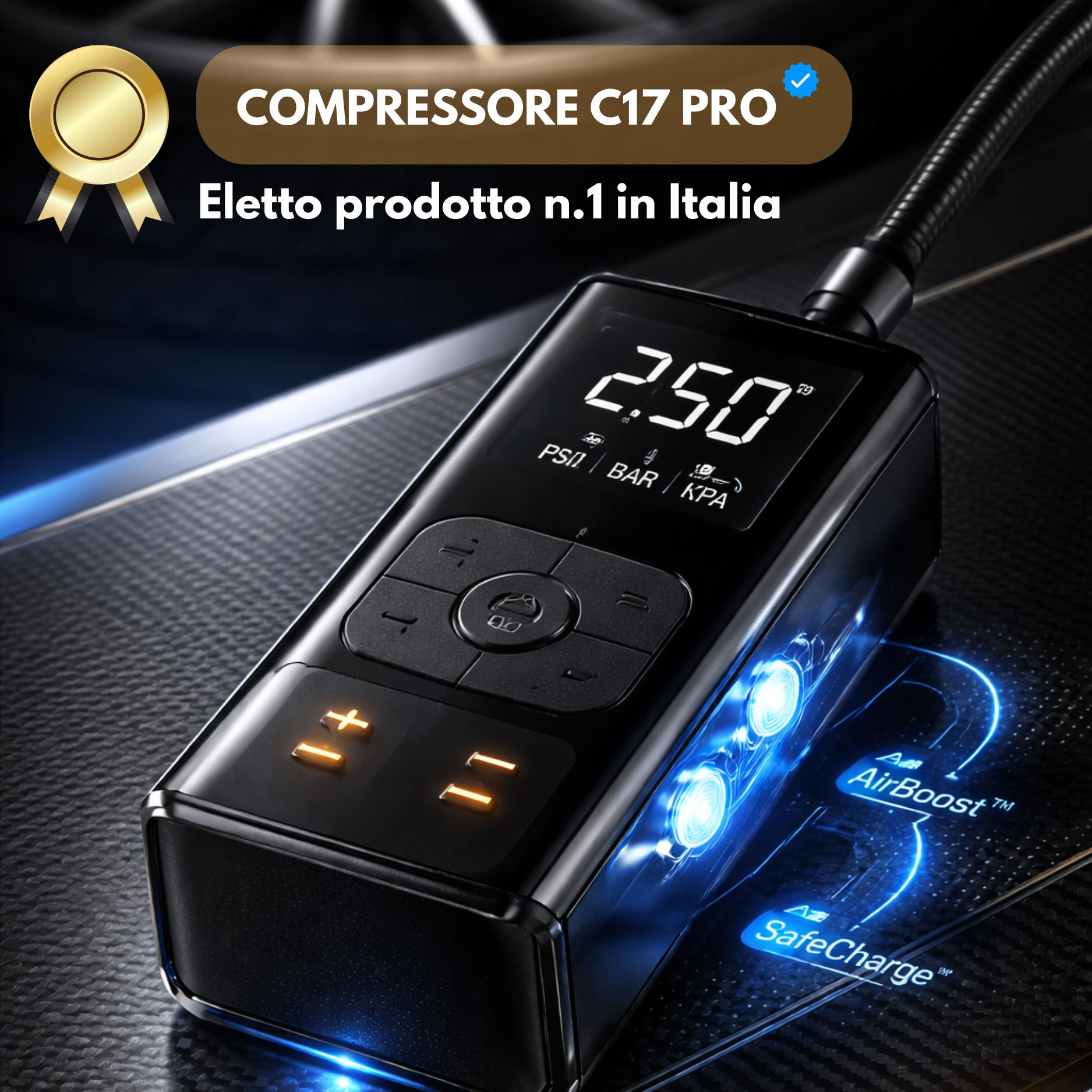 C17 Pro™ – Compressore d’Aria Professionale e Intelligente Senza Fili
