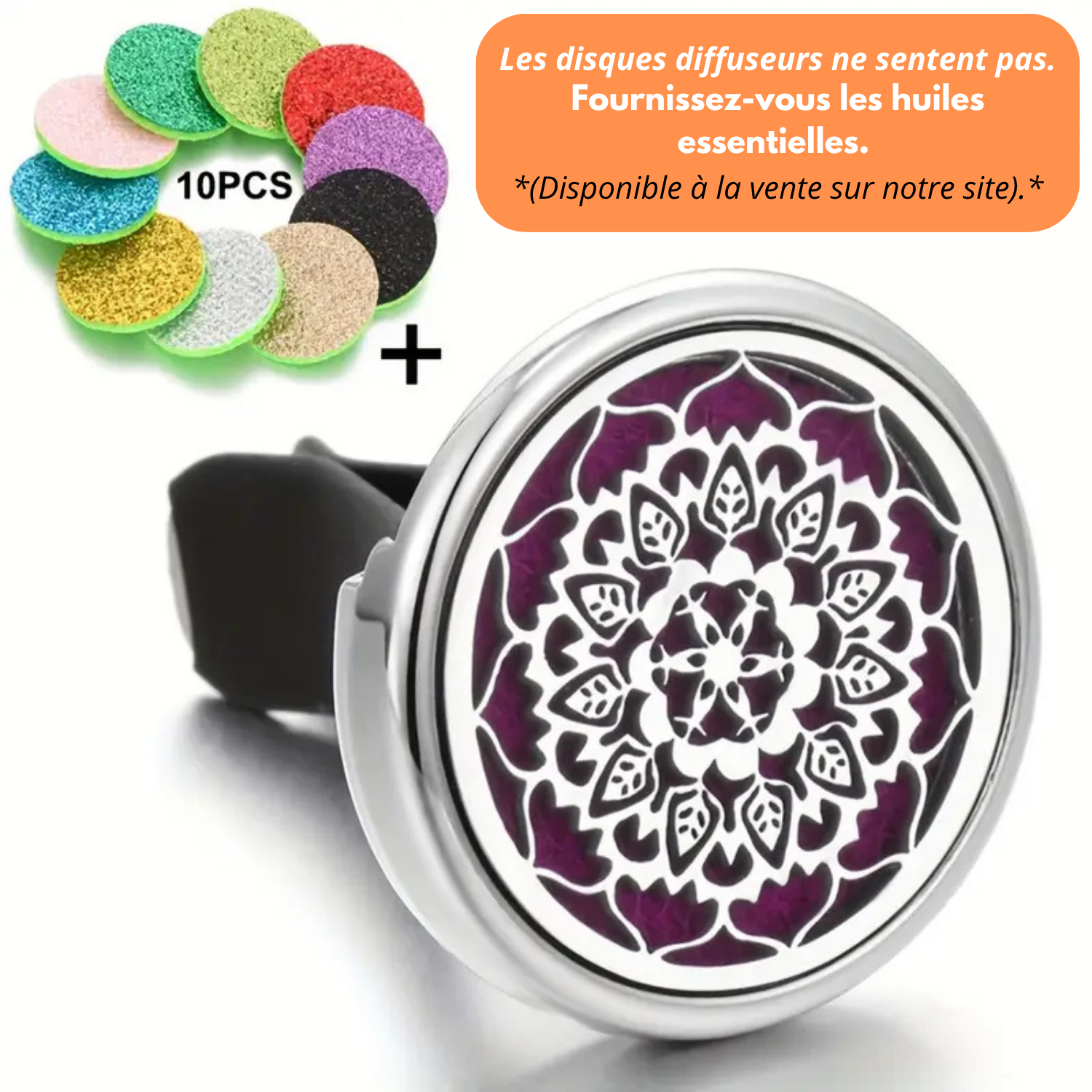 Diffusore di deodorante per auto con 10 pendenti ricaricabili