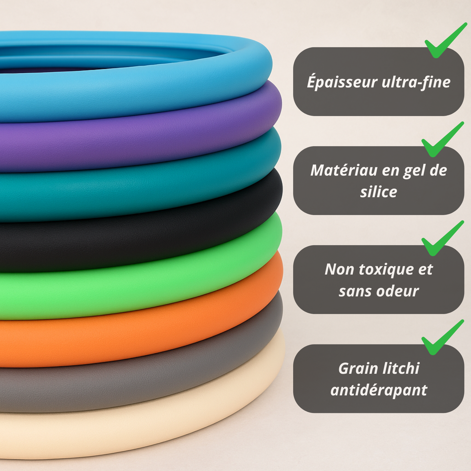 Coprivolante universale antiscivolo in silicone