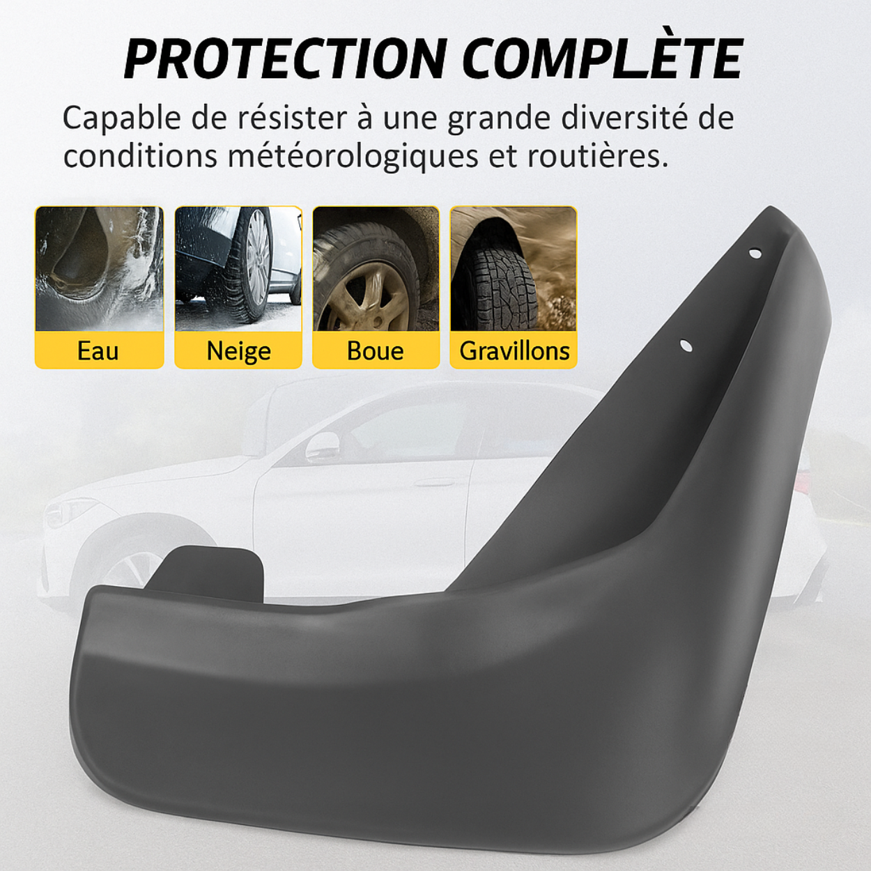 Parafanghi universali per auto (4 pezzi) – Paraspruzzi per ruote anteriori e posteriori