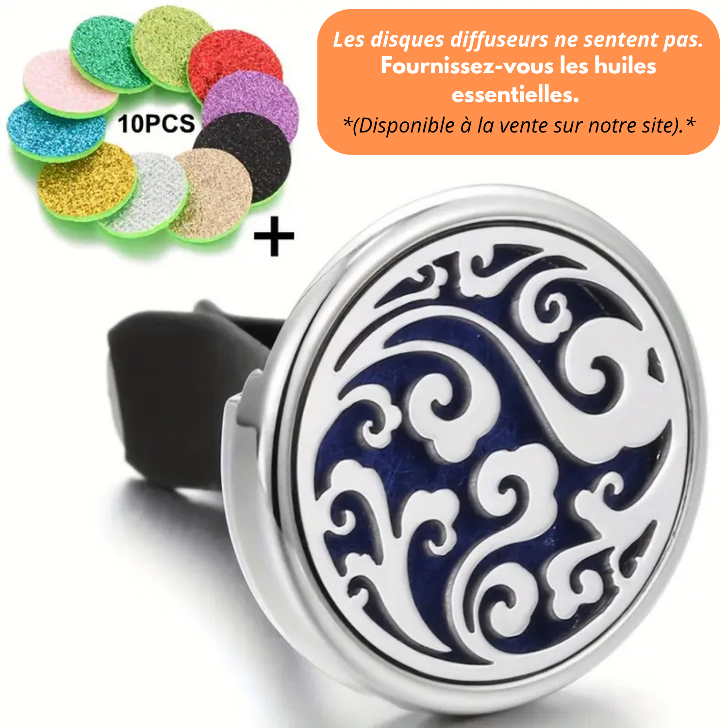 Diffusore di deodorante per auto con 10 pendenti ricaricabili