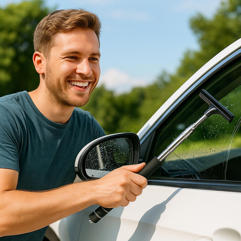 Tergicristallo telescopico per specchietto retrovisore e parabrezza – Pulitore antigoccia retrattile